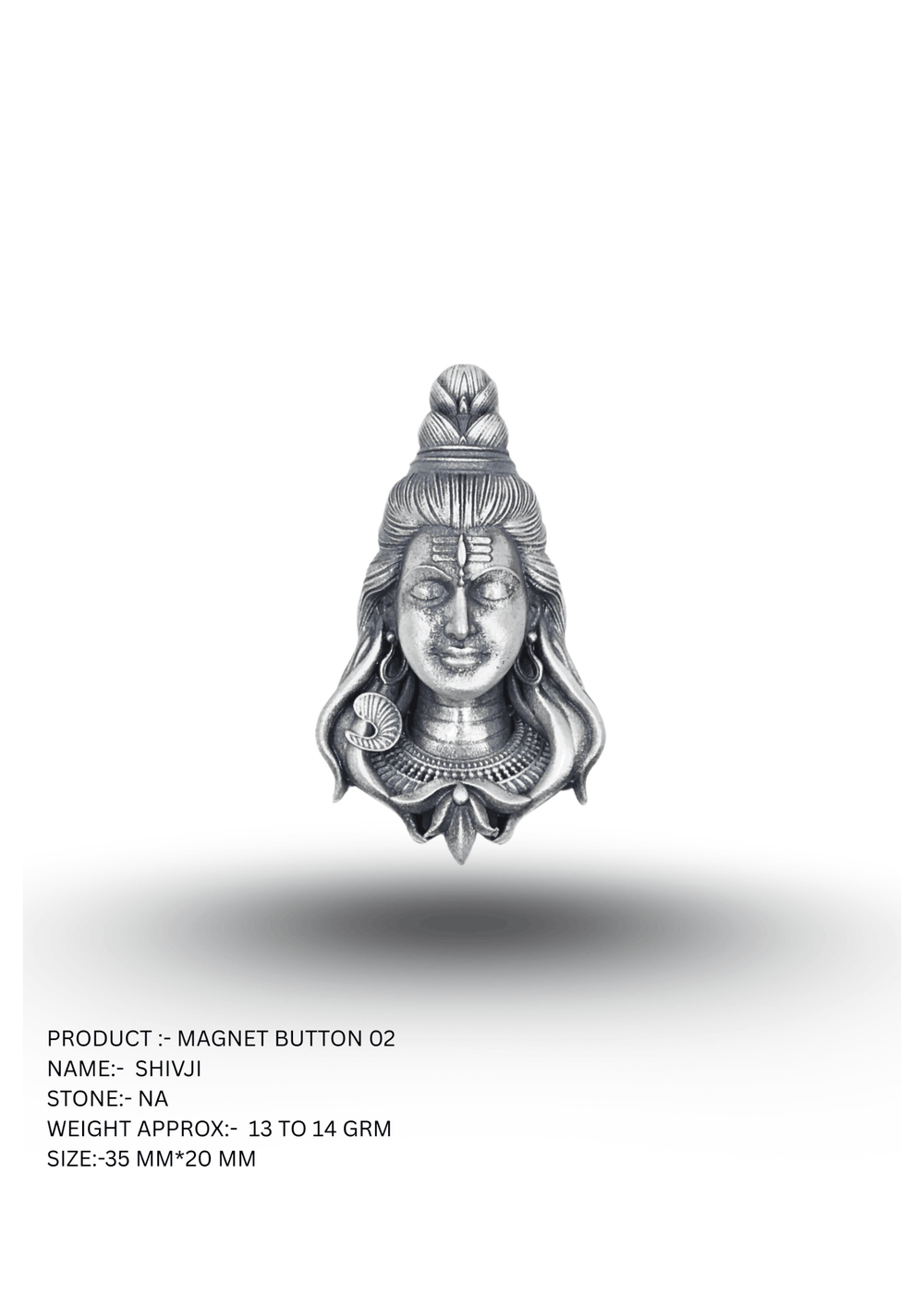 Shivji Serene Magnet Button