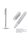 Ribbed Coil Silver Ball Pen