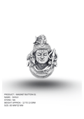 Shivji Trishul Magnet Button