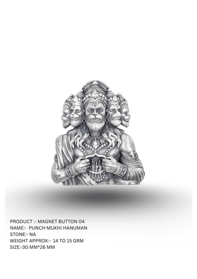Panch Mukhi Hanuman Magnet Button