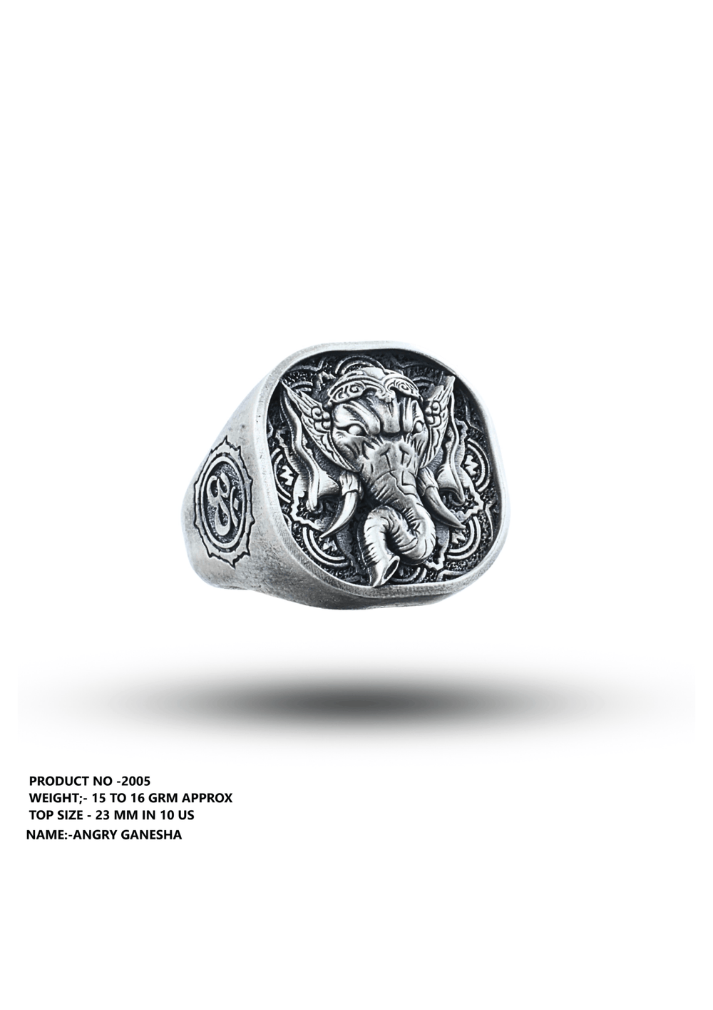 Angry Ganesha Ring