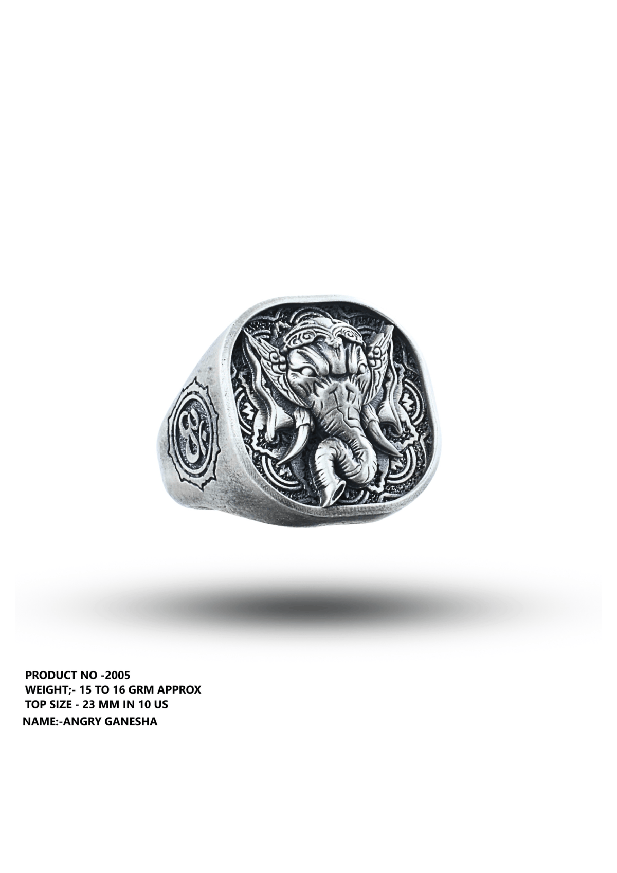 Angry Ganesha Ring