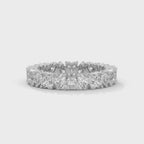Heart-Motif Eternity Band rotating product video in silver