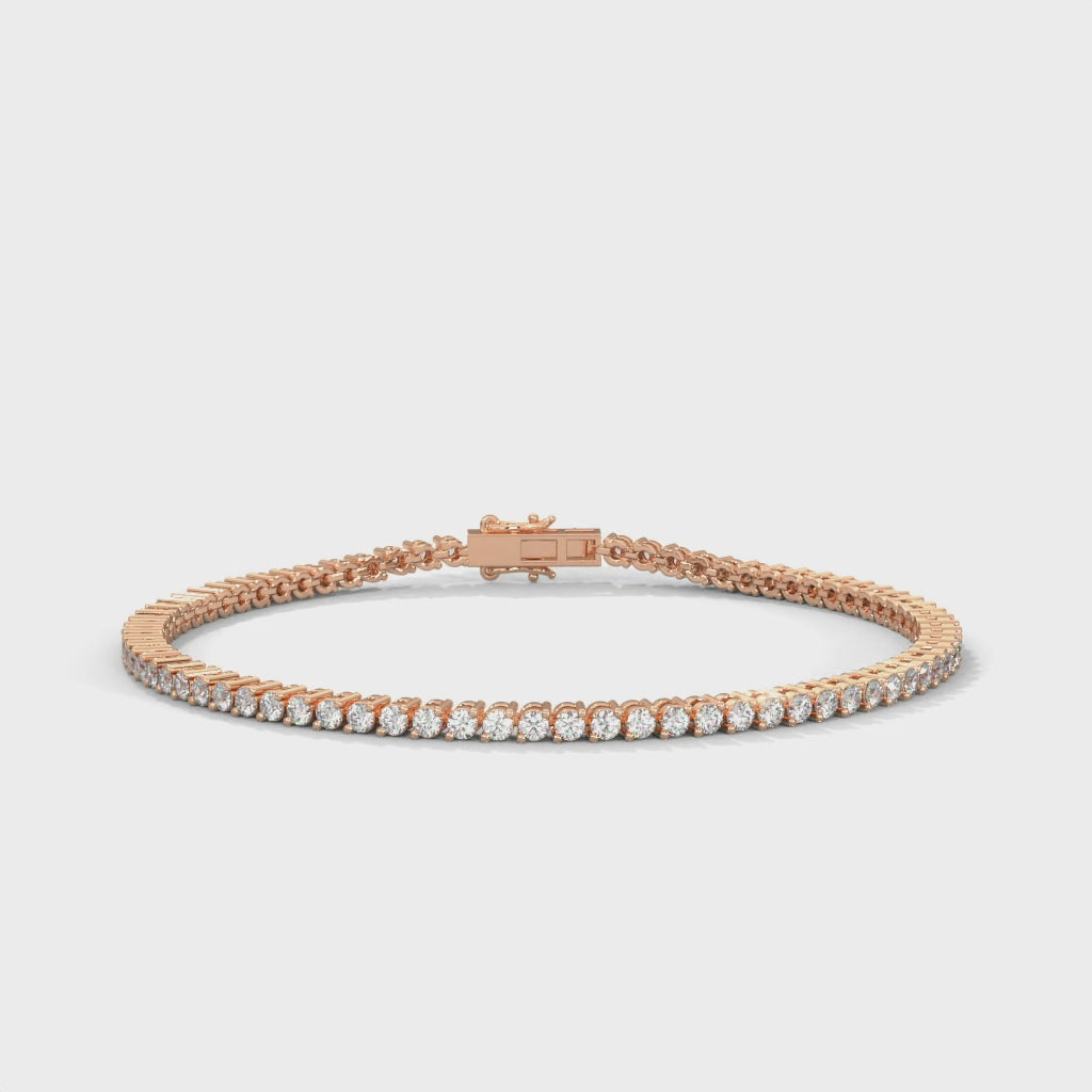 Classic Line Bracelet rotating product video in rose gold