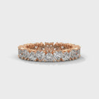 Heart-Motif Eternity Band rotating product video in rose gold